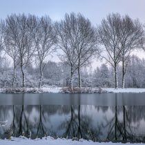Sneeuw in Almere